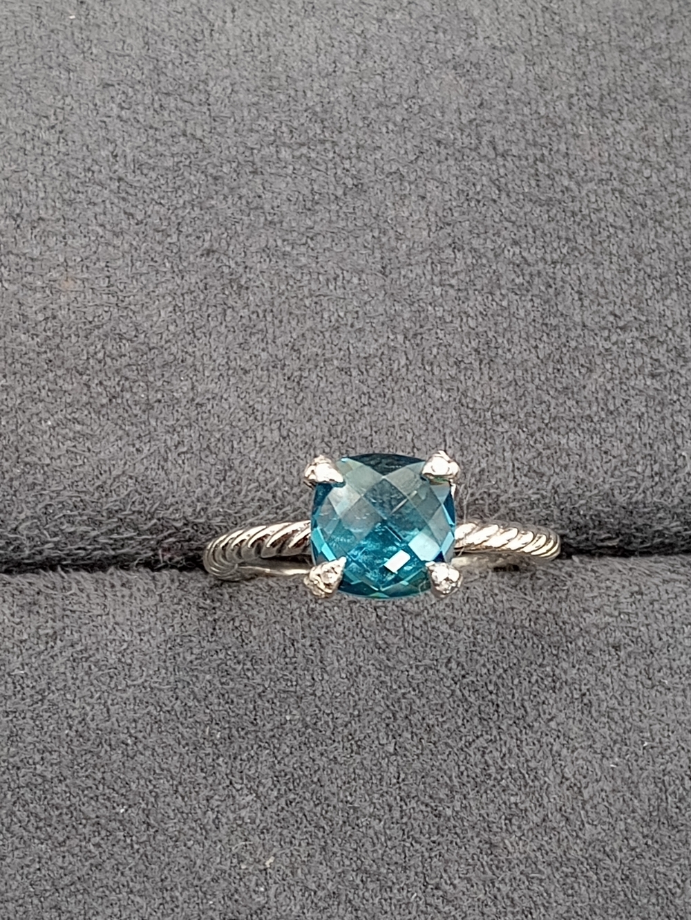 David Yurman Chantelaline with Diamonds 8 mm Ring - Picture 2 of 15